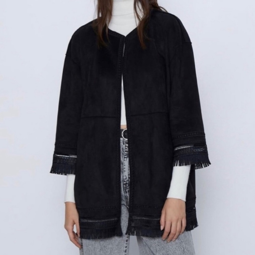 Zara Faux Suede Jacket